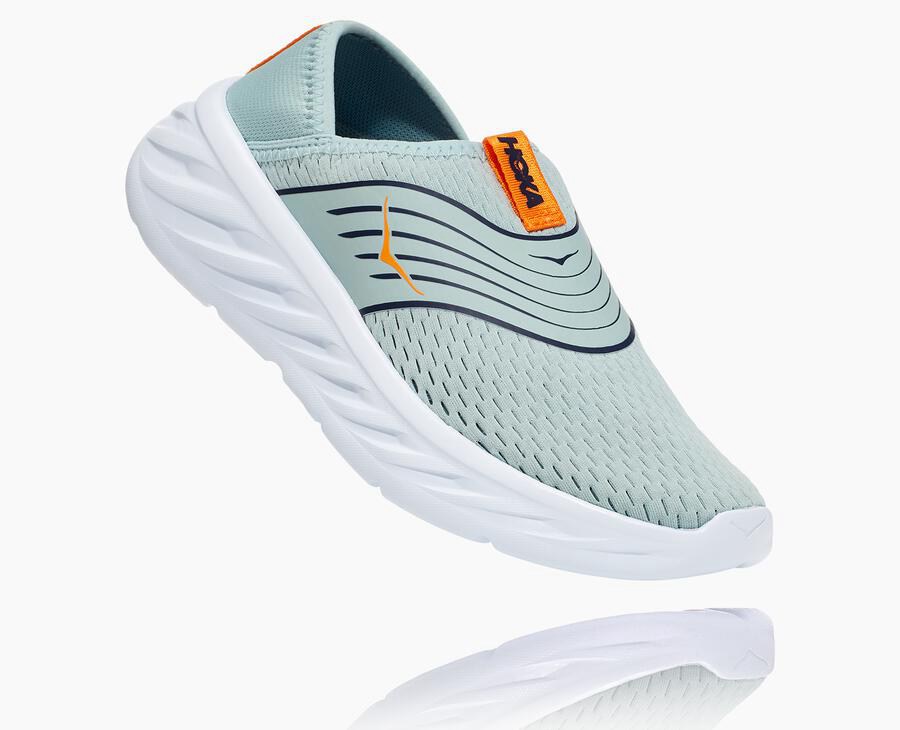 Hoka One One Womens Sandals - ORA Recovery - Blue/White - JZXN38465